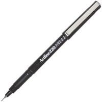 artline 220 fineliner pen 0.2mm black