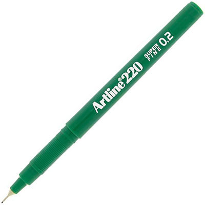 Image for ARTLINE 220 FINELINER PEN 0.2MM GREEN from PaperChase Office National