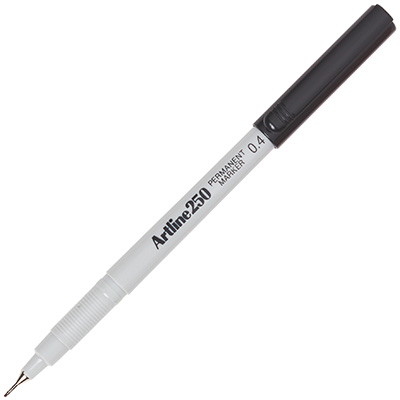 Image for ARTLINE 250 PERMANENT MARKER BULLET 0.4MM BLACK from Everyday & Simply Office National