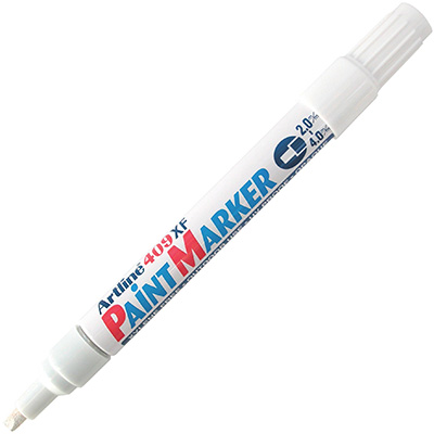 Image for ARTLINE 409 PAINT MARKER CHISEL 4.0MM WHITE from PaperChase Office National