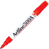 artline 500a whiteboard marker bullet 2mm orange