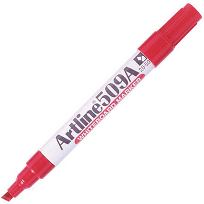 Image for ARTLINE 509A WHITEBOARD MARKER CHISEL 5MM RED from AASTAT Office National