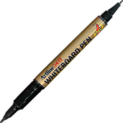 Image for ARTLINE 541T DUAL NIB FINE WHITEBOARD MARKER 0.4/1.0MM BULLET BLACK from PaperChase Office National