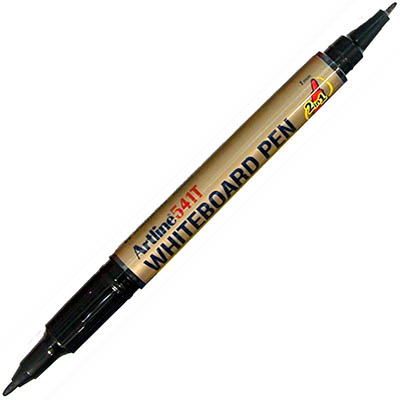 Image for ARTLINE 541T DUAL NIB FINE WHITEBOARD MARKER 0.4/1.0MM BULLET BLACK HANGSELL from Office National ONE Solution Business Supplies