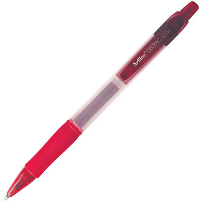 Image for ARTLINE GELTRAC RETRACTABLE GEL INK PEN MEDIUM 0.7MM RED from OFFICE NATIONAL CANNING VALE