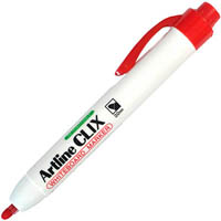 artline 573 clix retractable whiteboard marker bullet 1.5mm red