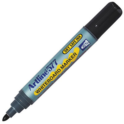 Image for ARTLINE 577 WHITEBOARD MARKER BULLET 3MM BLACK from Office National ONE Solution Business Supplies