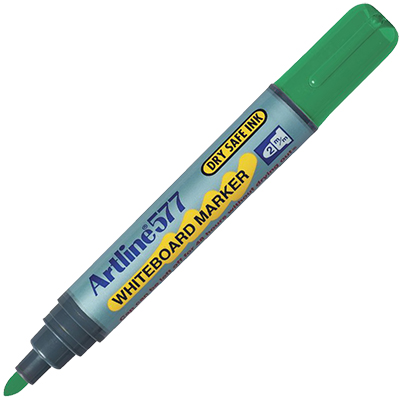 Image for ARTLINE 577 WHITEBOARD MARKER BULLET 3MM GREEN from PaperChase Office National