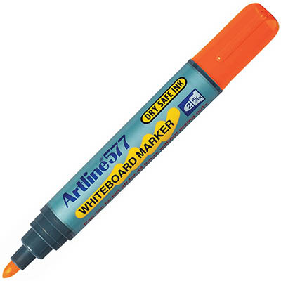 Image for ARTLINE 577 WHITEBOARD MARKER BULLET 3MM ORANGE from Office National ONE Solution Business Supplies