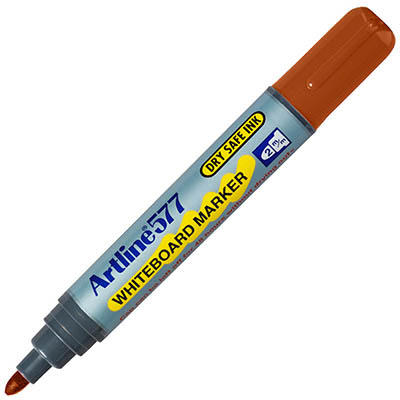 Image for ARTLINE 577 WHITEBOARD MARKER BULLET 3MM BROWN from Discount Office National