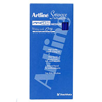 artline smoove ballpoint pen medium 1.0mm blue box 12