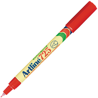 Image for ARTLINE 725 PERMANENT MARKER BULLET 0.4MM RED from Aztec Office National