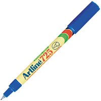 artline 725 permanent marker bullet 0.4mm blue