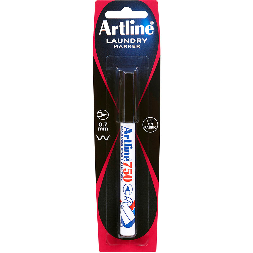 Image for ARTLINE 750 LAUNDRY MARKER BULLET 0.7MM BLACK HANGSELL from Office National ONE Solution Business Supplies