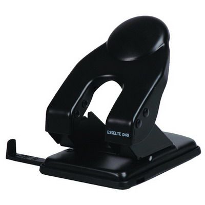 Image for ESSELTE 2 HOLE PUNCH 40 SHEET CAPACITY BLACK from Office National Hobart