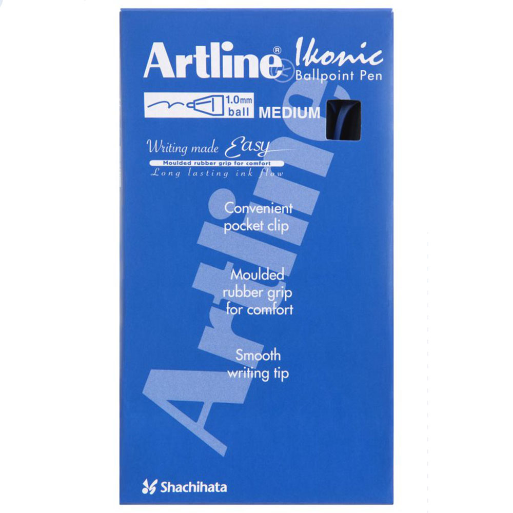 Image for ARTLINE 8410 GRIP RETRACTABLE BALLPOINT PEN 1.0MM BLUE BOX 12 from Office National Perth CBD
