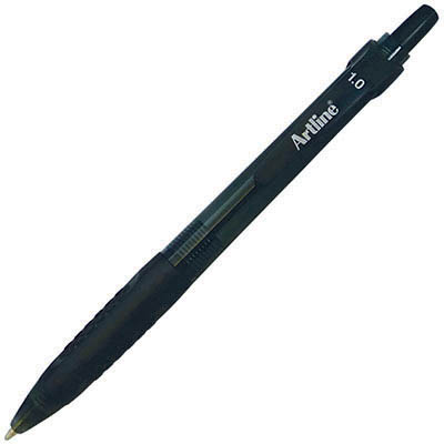 Image for ARTLINE 8410 GRIP RETRACTABLE BALLPOINT PEN 1.0MM BLACK BOX 50 from Emerald Office Supplies Office National