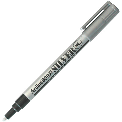 Image for ARTLINE 990 METALLIC PERMANENT MARKER 1.2MM BULLET SILVER from Emerald Office Supplies Office National