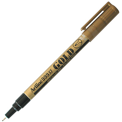 Image for ARTLINE 999 METALLIC PERMANENT MARKER 0.8MM BULLET GOLD from Pirie Office National