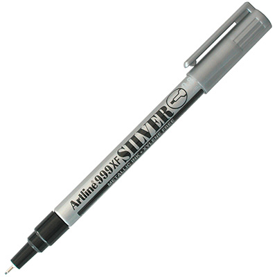 Image for ARTLINE 999 METALLIC PERMANENT MARKER 0.8MM BULLET SILVER from Surry Office National
