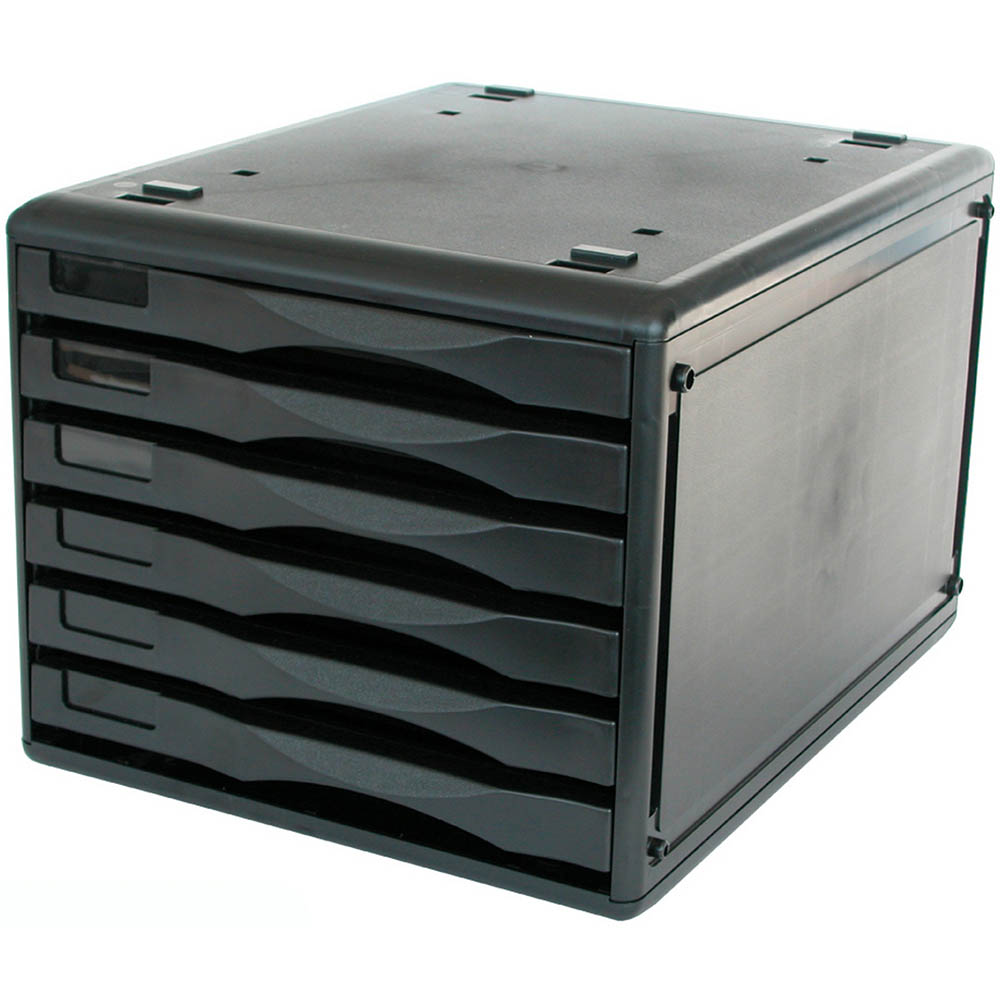 Image for METRO DESKTOP FILING 6 DRAWERS B4 BLACK from Office National Sydney Stationery
