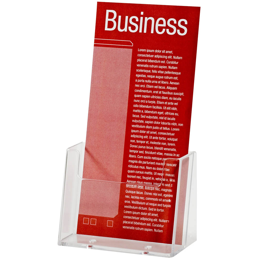 Image for ESSELTE BROCHURE HOLDER FREE-STANDING 1 TIER DL CLEAR from Ezi Office Supplies Gold Coast Office National