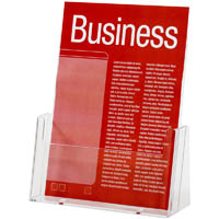 esselte brochure holder free-standing 1 tier a4 clear