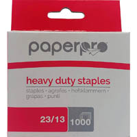 paperpro heavy duty staples 23/13 box 1000