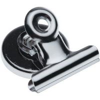 esselte bulldog clip magnetic round 30mm silver