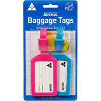 kevron id4 baggage tags assorted pack 2