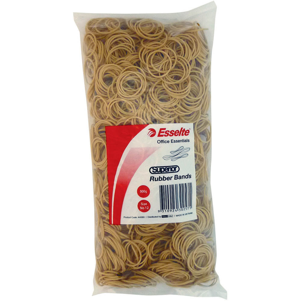 Image for ESSELTE SUPERIOR RUBBER BANDS SIZE 16 500G BAG from Angletons Office National
