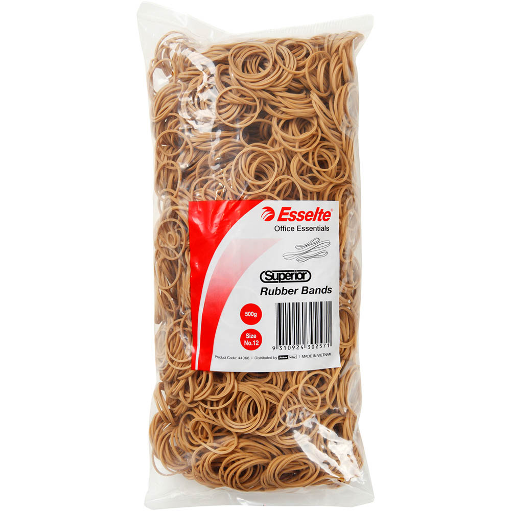 Image for ESSELTE SUPERIOR RUBBER BANDS SIZE 12 500G BAG from Coleman's Office National