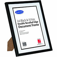 carven document frame double bevelled edge a4 black