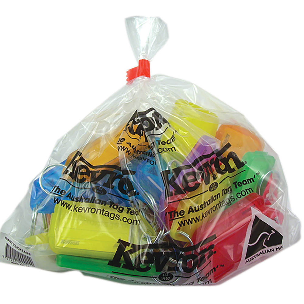 Image for KEVRON ID30 GIANT KEYTAGS ASSORTED BAG 25 from Ezi Office National Tweed