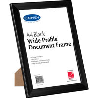 carven document frame wide profile a4 black