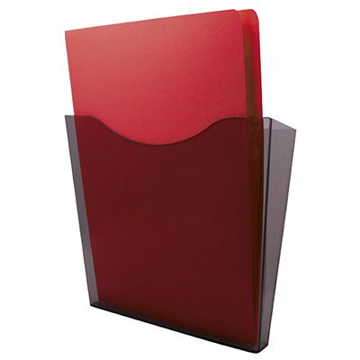 Image for ESSELTE DOCUMENT POCKET WALL MOUNT PORTRAIT FOOLSCAP SMOKE from Axsel Office National