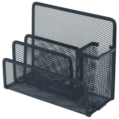 Image for ESSELTE METAL MESH DESK ORGANISER BLACK from Herrimans Office National