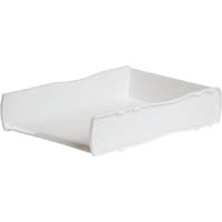 esselte kalide document tray pearl white