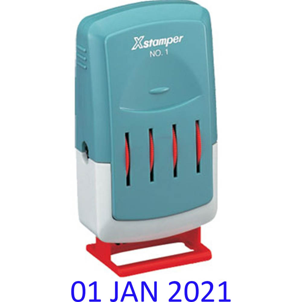 Image for XSTAMPER 5212 VERSA DATER SELF-INKING DATE STAMP 23.8 X 4.8MM BLUE from Chris Humphrey Office National