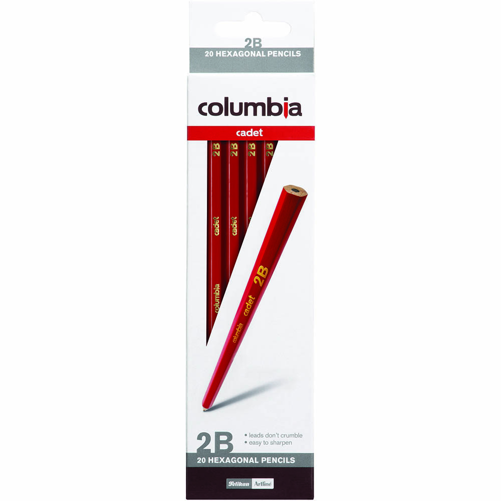 Image for COLUMBIA CADET LEAD PENCIL HEXAGON 2B BOX 20 from Ezi Office National Tweed