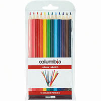 columbia coloursketch full length pencil assorted wallet 12