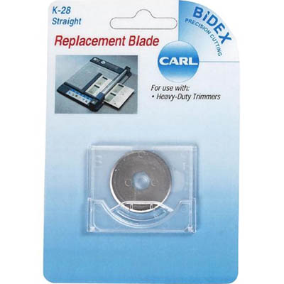 Image for CARL K28 ROTARY TRIMMER BLADE STRAIGHT PACK 2 from OFFICE NATIONAL CANNING VALE