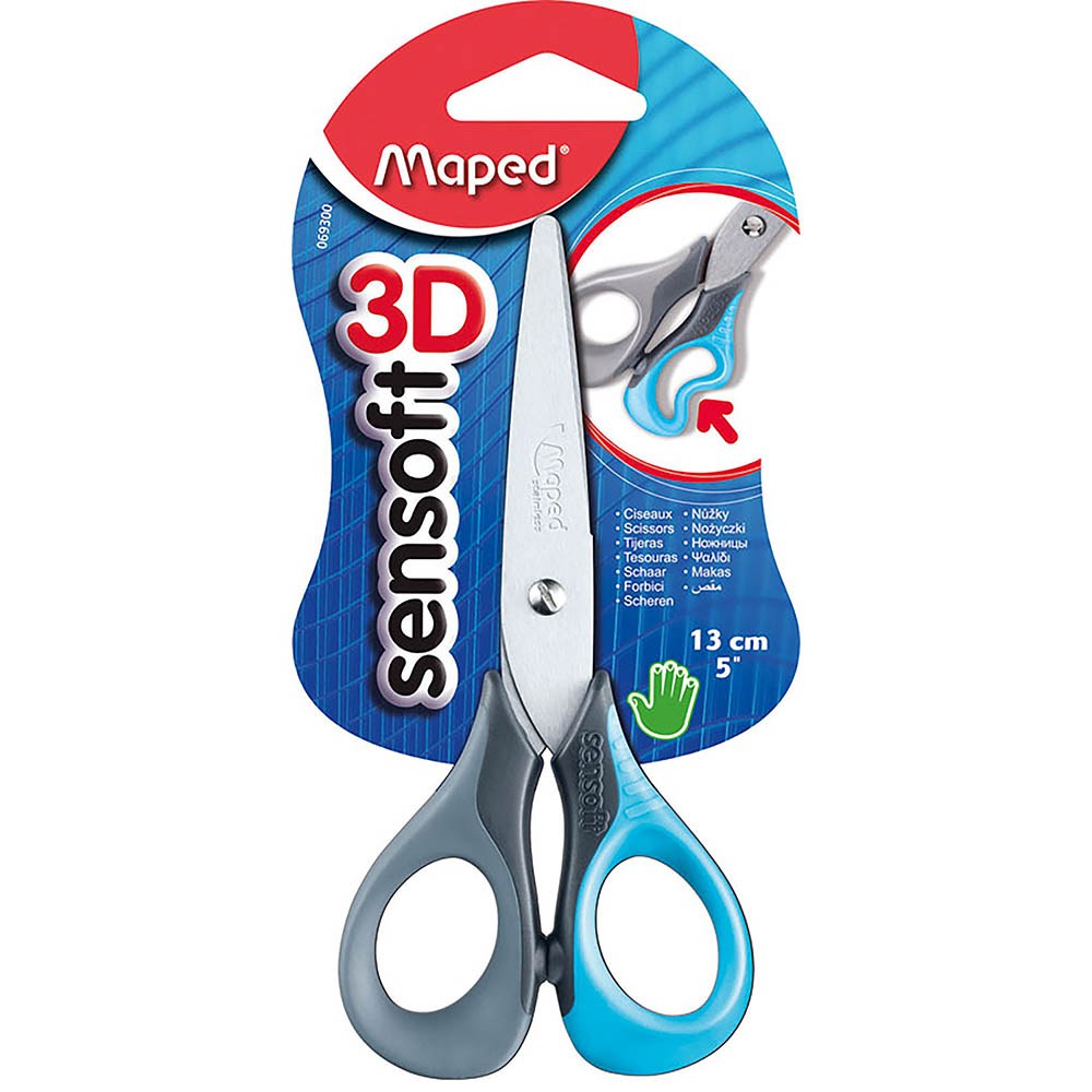 Image for MAPED SENSOFT SCISSORS STAINLESS STEEL 130MM from Axsel Office National