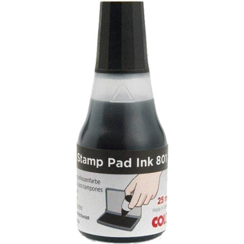 Image for COLOP 801 STAMP PAD INK REFILL 25ML BLACK from Office National Sydney Stationery