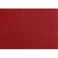 gbc ibico binding cover leathergrain 300gsm a4 red pack 100