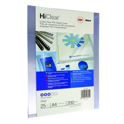 Image for GBC IBICO BINDING COVER 200 MICRON A4 CLEAR PACK 25 from Surry Office National