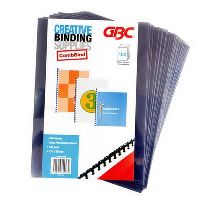 gbc creative binding cover 250 micron a4 clear pack 100