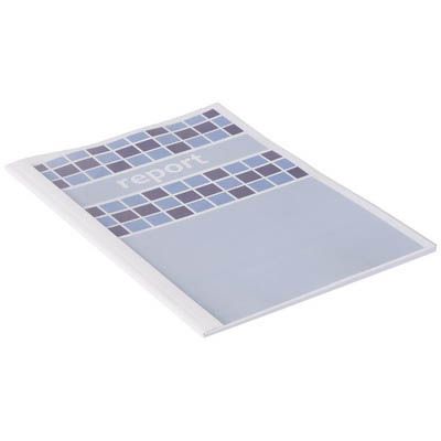 Image for GBC THERMAL BINDING COVER 1.5MM A4 WHITE BACK / CLEAR FRONT PACK 100 from Pirie Office National