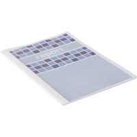 gbc thermal binding cover 1.5mm a4 white back / clear front pack 25