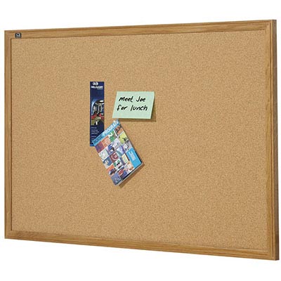 Image for QUARTET CORKBOARD 600 X 450MM OAK FRAME from Connelly's Office National
